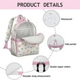 thumbnail image 4 of Durable and spacious floral student backpack, lightweight, waterproof, multiple compartments, ideal for students or birthday gifts., 4 of 6