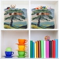 thumbnail image 6 of Yayeee Canvas Storage Basket with Handles for Shelves Fabric Bins Closet Organizer, Mounatin at Dawn, 6 of 8