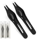 thumbnail image 1 of Pinzas para cejas Rampage Surgical, 2 piezas, acero inoxidable, 1 of 6