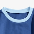 thumbnail image 5 of AXXD Blue Basic Tunic Blouses for Women Business Casual Summer 2024 Long Sleeves Casual Shirts Color Round Neck Sweatshirt Crewneck Pullover Tunic Tops, 5 of 5