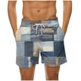 thumbnail image 1 of Men's Big&Tall Swim Trunks, Mens Swim Trunks Bathing Suit 5 Inch Quick Dry Swim Shorts with Pockets Swim Suits Hawaiian Shorts for Men S-5XL, 1 of 5