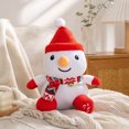 thumbnail image 4 of TOYOUME Snowman Plush Cloth Doll Pillow, Soft Stuffed Christmas Figurine, 9.45 Inches, 1-Piece, for Mantel Tree or Holiday Gift, B, 4 of 8