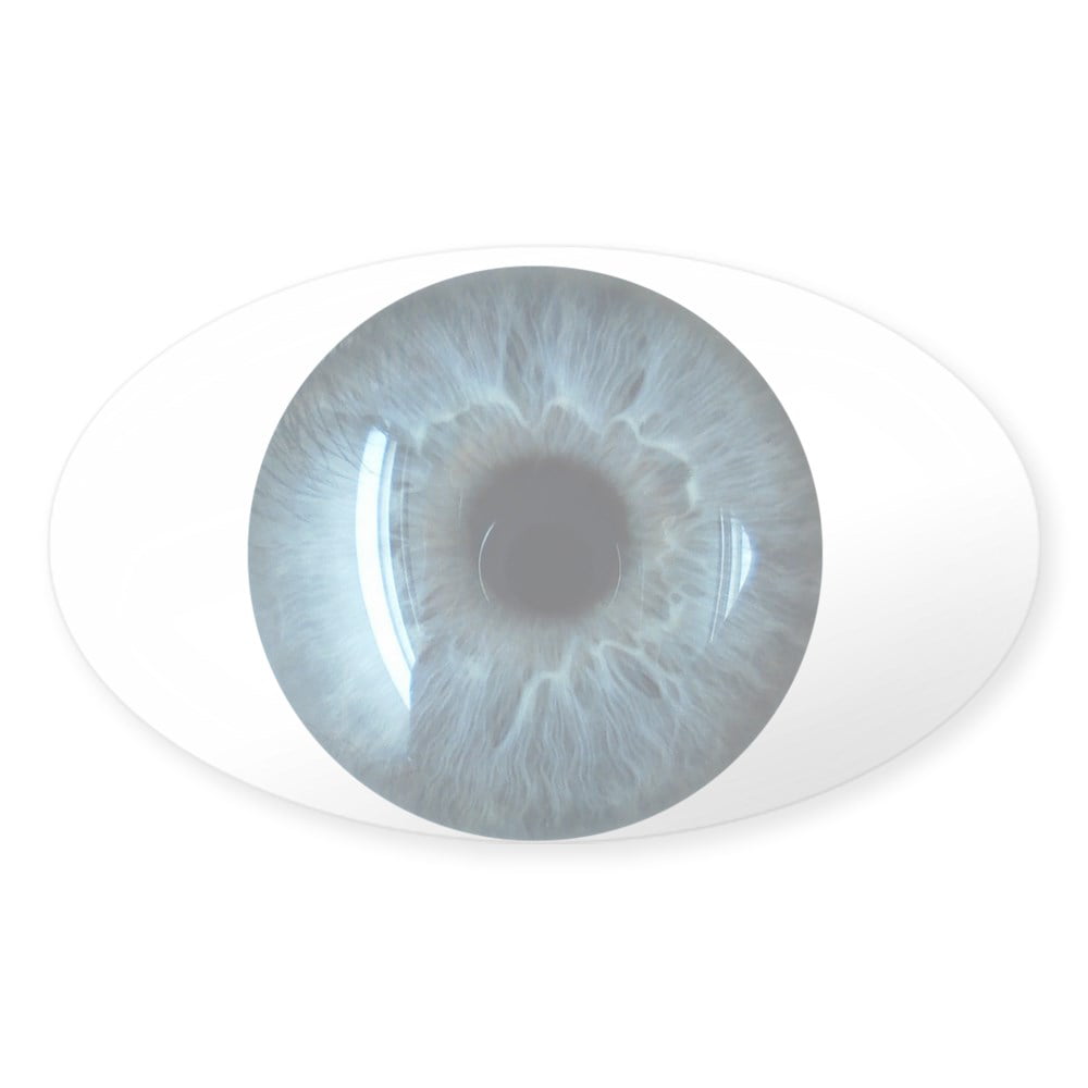 CafePress Blue Eyeball Sticker Sticker 1604937800 Oval 