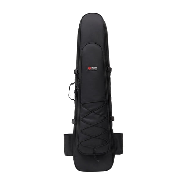 Bolsa para aletas de pesca submarina, bolsa para equipo de snorkel, separación para ambientes secos y húmedos, resistente al agua. Negro