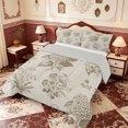 thumbnail image 2 of Erosebridal Cream Outdoor Life King Size Comforter Sets,Elegant Boho Damask Comforters King Size,3pcs,1 Comforter and 2 Pillowcases,Light Gray Reversible, 2 of 7
