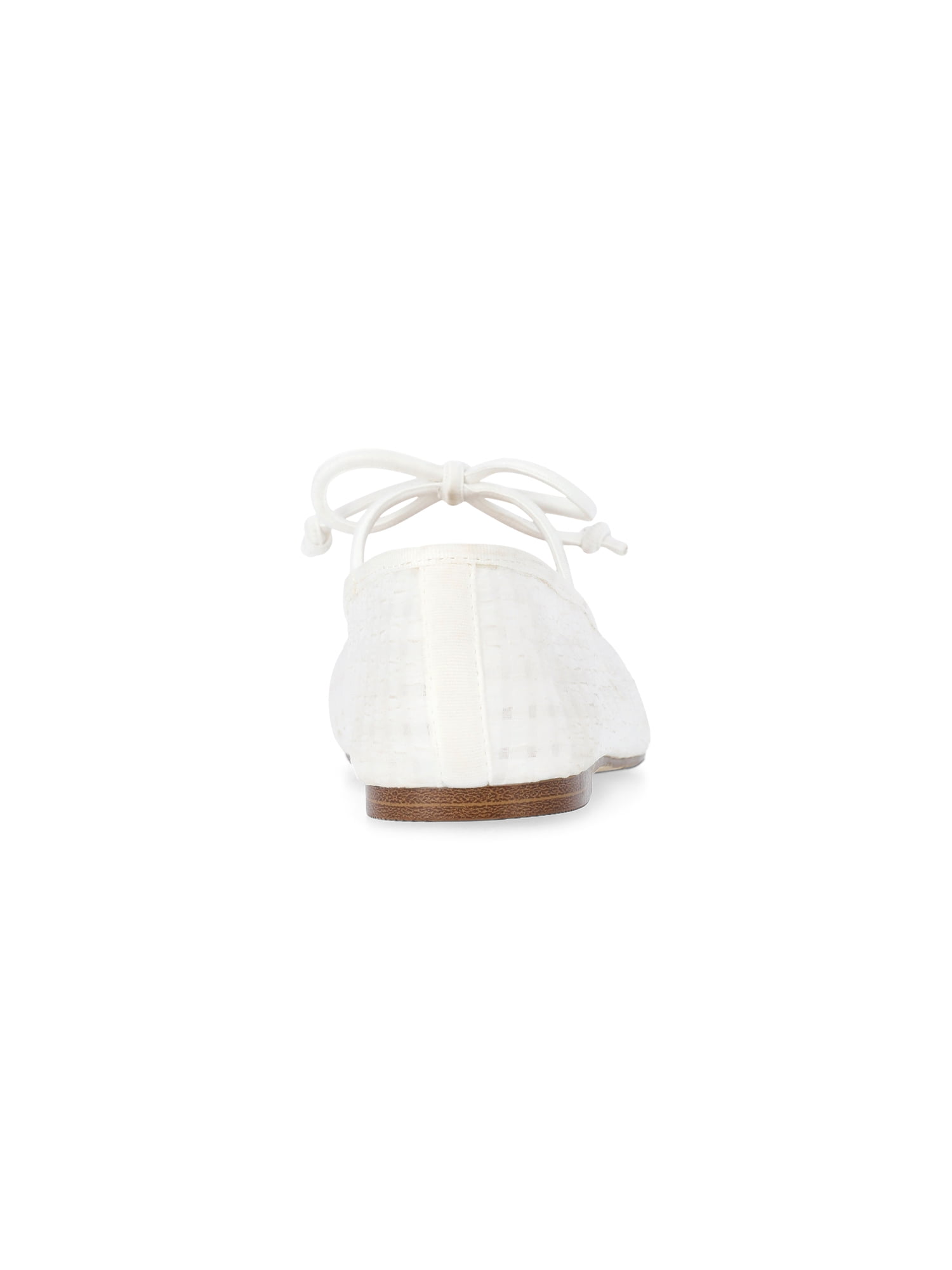 Madden NYC Little and Big Girls' Gingham Mesh Ballet Flats