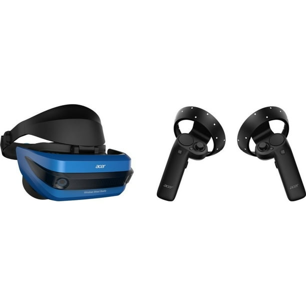 Acer Windows Mixed Reality Headset And 2 Motion Controllers For Pc Ah101 Refurbished Walmart Com Walmart Com