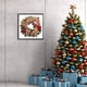 thumbnail image 2 of (WQ258) Corona Navidad Con Diamantes Parciales Serie Flores Y Hierba Pintura Diamantes Resina Con Forma Especial 30x30CM, 2 of 9