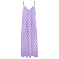 thumbnail image 3 of Light Purple and White Polka Dots Pattern Sleeveless Dress festival outfit women women clothing 2025 new arrivals Dress, 3 of 5