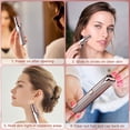 thumbnail image 4 of Female facial hair remover - the painless facial shaver featured on TV shows - electric facial hair removal device, with light for lip area (rose gold), 4 of 7