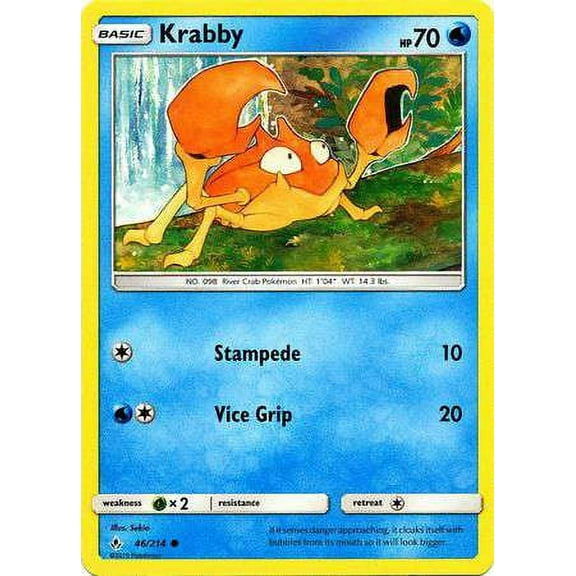 Pokemon Unbroken Bonds Krabby #46
