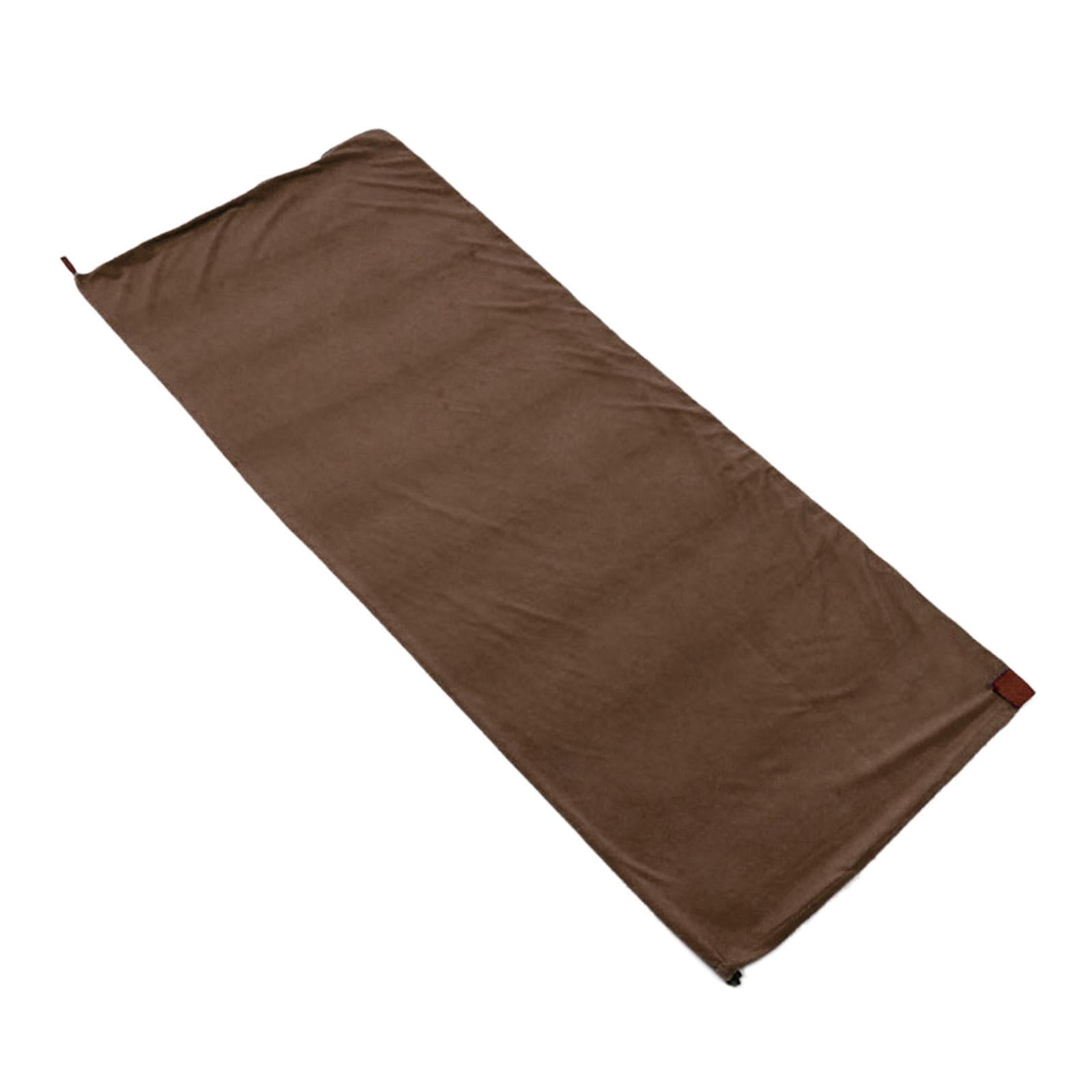 Axioma -Fleece sleeping bag liner, thermal pillow, sleeping bag, warm emergency camping Coffee