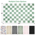 thumbnail image 7 of CozyDesg Shag Area Rugs, 8'x10' Soft Fluffy Floor Rugs Checkered Carpet，Washable Area Rugs for Living Room Bedroom Decor,Light Green & White, 7 of 7