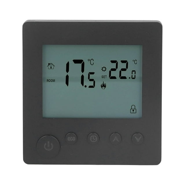Thermostat Intelligent avec Écran LCD, Contrôle par Bouton Programmable 4500W Thermostat Numérique pour Marché Hôtel