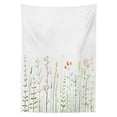 thumbnail image 3 of Ambesonne Green Flower Tablecloth Rectangular Table Cover, Wildlife Rustic, 60"x90", Multicolor, 3 of 4