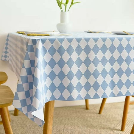 

UMMH Tablecloths for Rectangle Tables 47x63 inch Waterproof PVC Tablecloth Stain Resistant Washable Dining Table Cloths Wipeable Table Cover for Kitchen Oil Proof Plastic Table Cloth