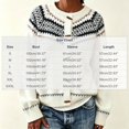 thumbnail image 2 of Rrxhxhs Cardigan Sweaters for Women Crew Neck Fair‑Isle Jacquard Toggle Closure Long Sleeve Retro Nordic Knit Cover Up, 2 of 6