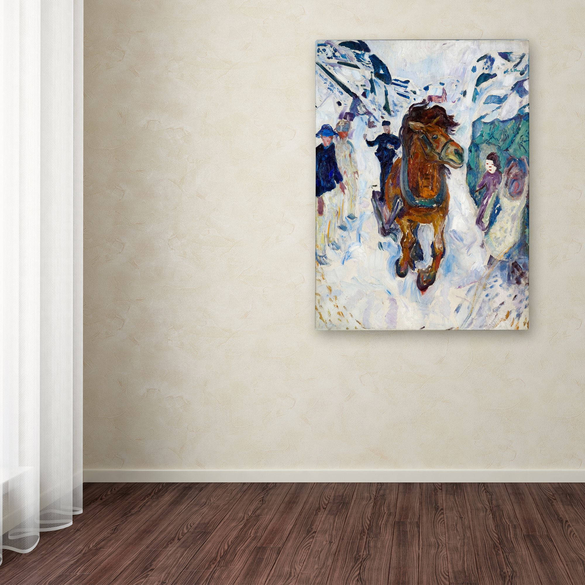 Trademark Fine Art 'Galloping Horse' Canvas Art by Edvard Munch