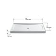 thumbnail image 2 of Kohler K-9055 Salient 60" X 36" Shower Base - Black, 2 of 7