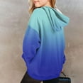 thumbnail image 4 of Grblisyd Girls Sweatshirt Kids 10-12 Youth Long Sleeve Oversized Hoodie Gradient Graphic Tween Tops Cute Graphic Hoodie Drawstring Preppy Pullover Preppy Cute Hoodies for Girls Blue 140, 4 of 5