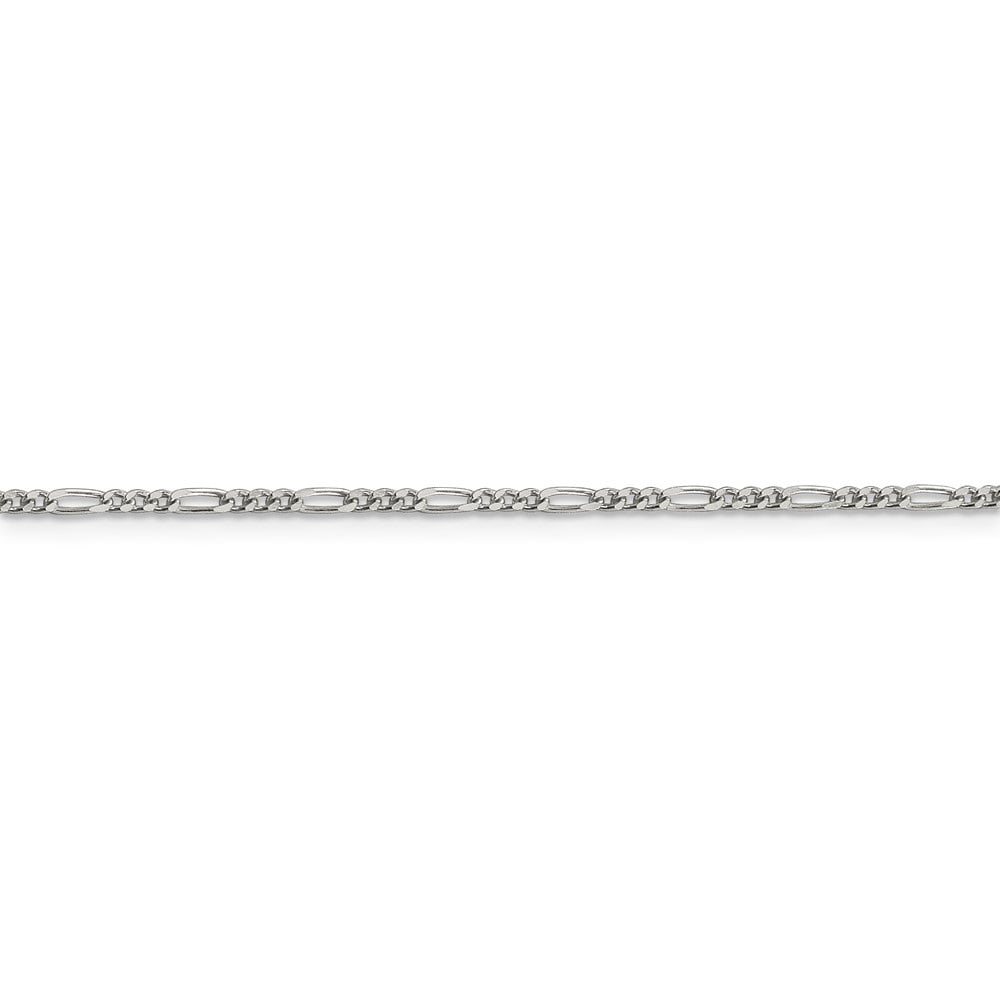 Auriga 925 Sterling Silver 1.75mm Figaro Chain Anklet 9inch for Women