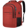 thumbnail image 1 of Mochila Lapsouno para portátil de viaje grande TSA de 17 pulgadas, color rojo vino, 1 of 7