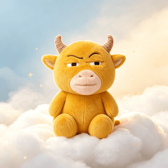 9.8" Funny NIU LAI Yellow Shaped Pillow, Unique NiuLai Movie Anime Character Throw Pillow, Soft Plush Print Decorative Cushion for Home Sofa Bed Decoration, Gag Gift for Meme Lovers