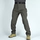 thumbnail image 1 of Pantalones de trabajo largos para hombre, elegantes, de color sólido, con múltiples bolsillos y cálidos., 1 of 4