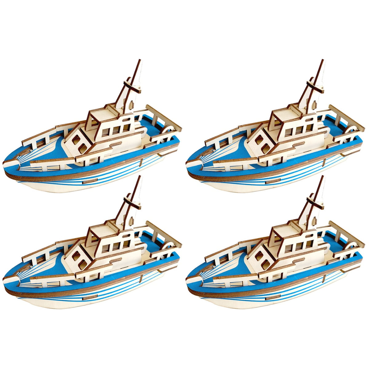 Puzzle Lifeboat Puzzle Ship Toy Ship Boat 3D Diy Kids Wood Game