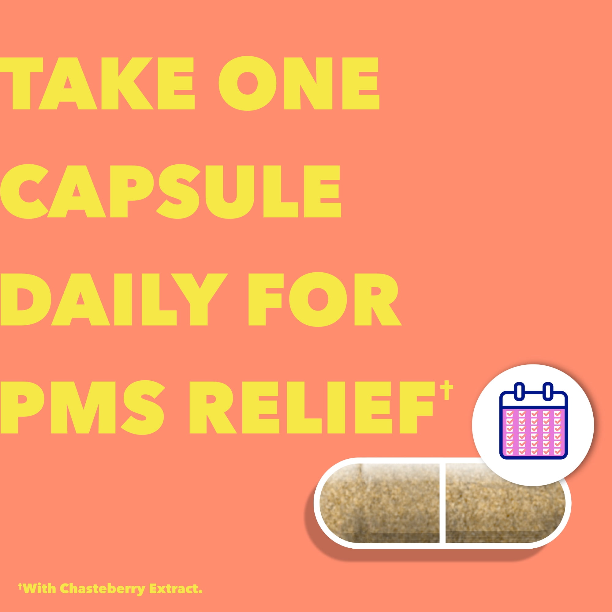 Midol Supplements Peace Out PMS Capsules, PMS Support Supplement for Women, 30 Count