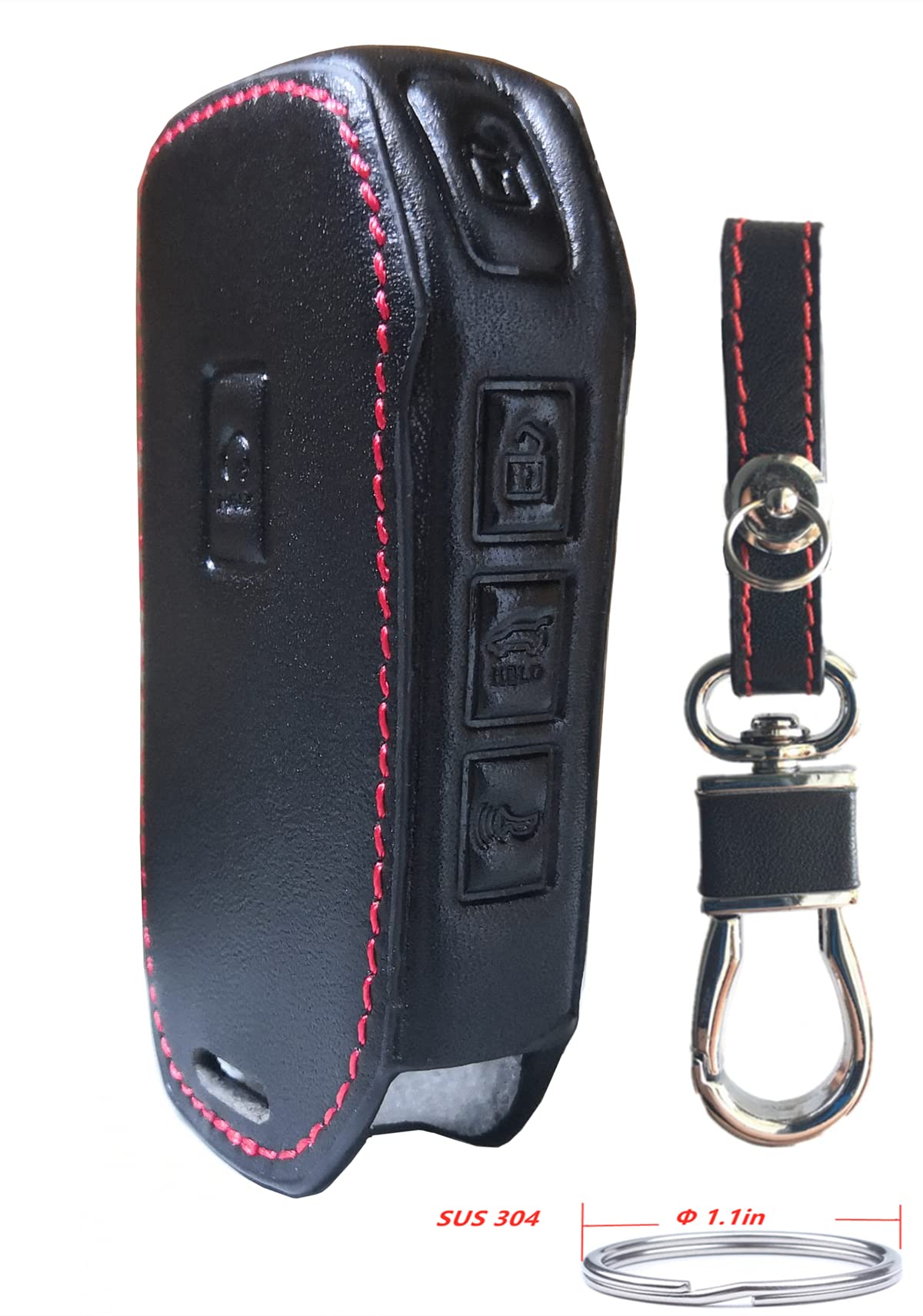 KAWIHEN Leather Key Fob Cover Compatible with 2019 2020 2021 2022 2023