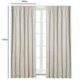 thumbnail image 1 of Discount Bonanza,2PCS 100x110cm Beige Window Curtain, Bedroom Balcony Study, Light Filter Fabric, Simple Design, For Home Decor, Privacy Shield, Sheer Material, Window Treatment | Cotton, Beige, 1 of 9
