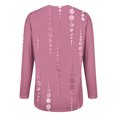 thumbnail image 6 of Endives Long Sleeve Shirts For Women Long Sleeve Crew Neck Shirts Basic Tee Soft Comfy Printed Tops Blouse Womens T Shirts, 6 of 7