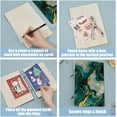 thumbnail image 4 of 1set Wooden 2-Ring Loose Leaf Binder Postcard Phote Album Cover Marbling 240x160x2.5mm Hole: 5mm 2pcs/set, 4 of 9