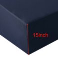 thumbnail image 3 of PiccoCasa Full Bed Fitted Sheet Microfiber Large Pocket Soft Mattress Protector Navy Blue, 54" x 75", 3 of 7