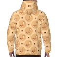 thumbnail image 3 of Bingfone Squirrel And Nuts Men's Drawstring Hoodie Long Sleeve Pocket Sweatshirts-3X-Large, 3 of 6