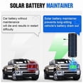 thumbnail image 6 of Knadgbft Portable 12V/30W Solar Panel Battery Charger Maintainer, silicon Black, 7 Count, 6 of 9