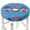 thumbnail image 3 of Naloa Three Gnome Independence Day Round Bar Stool Cushion Cover 12-14 inch, Fits Kitchen, Office, Restaurant Chairs - 13 inch, 3 of 7