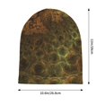 thumbnail image 5 of Beanie Hats for Men and Women, Fractal Future Brown Particles Patterns Adult Unisex Knit Hat Winter Warm Skull Cap, 5 of 7