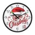 thumbnail image 2 of Voice Activated Clock with Glow Light 12 Inch Large Silent Wall Clock Battery Operated for Home Decor Christmas Fonts, 2 of 8