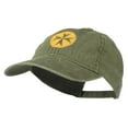 thumbnail image 2 of Circle Cross Design Embroidered Cap - Olive OSFM, 2 of 5
