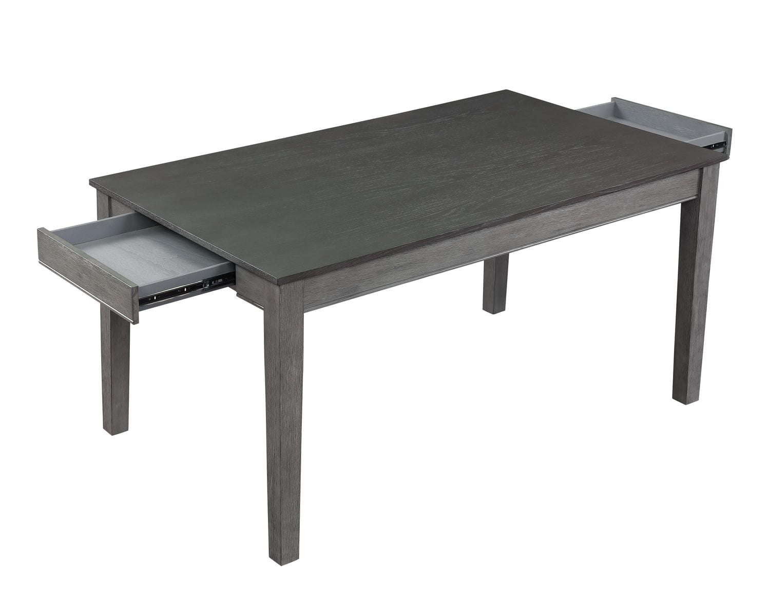 Topline Home Furnishings Dining Table with Drawers Grey