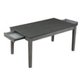 thumbnail image 3 of Topline Home Furnishings Dining Table with Drawers Grey, 3 of 5