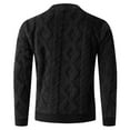 thumbnail image 4 of Kalauyu Men's Pullover Sweater Cable Knit Chunky Sweater Classic Casual Crewneck Sweaters, 4 of 6