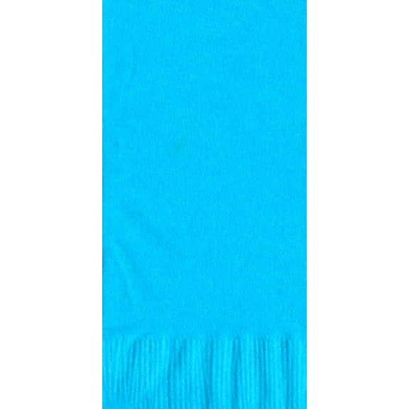 50 Plain Solid Colors Dinner Hand Towel Napkins Paper - Bermuda Blue