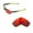 Fire Red Mirror Coated - Polarized, variant on Walleva Fire Red Polarized Replacement Lenses for Oakley Crosslink 53 (OX8027 Series) Sunglasses