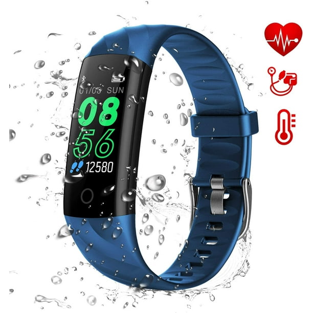 Montre connectée Bluetooth avec activité physique, fréquence  cardiaque,pression artérielle, suivi du sommeil, Argent – Evetane