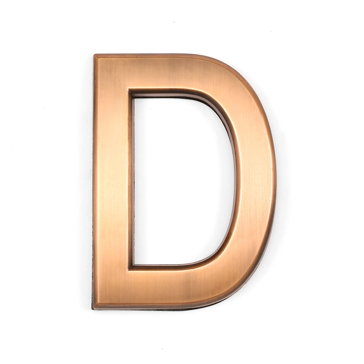 Barton 4' inch House Address Street Mailbox Alphabet Self-Adhesive Sign Home Floor Hotel Apartment (Letter D), Bronze