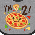 thumbnail image 4 of Inktastic Im Two Pizza Birthday Party Boys or Girls Baby Bib, 4 of 4