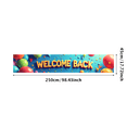 thumbnail image 2 of LUUFILx Welcome Back Banner Colorful School Decor Party Supplies Festive Event Poster Background Photography Props Classroom Decorations Home Celebrations, 2 of 6